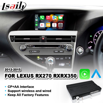 Lsait Wireless Carplay Android Auto Interface برای Lexus RX 270 350 450h F Sport AL10 2012-2015