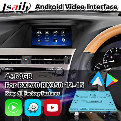 رابط ویدیویی Android Carplay Lsailt برای Lexus RX270 RX350 RX450h RX Mouse Control 2012-2015