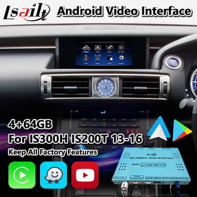رابط چند رسانه ای اندرویدی Lsailt برای لکسوس IS 300h 250 350 200t 300 AWD F Sport XE30 2013-2016