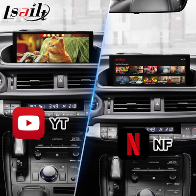 رابط ویدئویی ناوبری اندرویدی Lsailt برای لکسوس CT 200h FSport 2017-2022