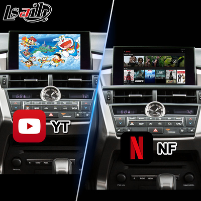 رابط ویدیویی چند رسانه ای اندرویدی Lsailt برای لکسوس NX300h NX200t NX F-Sport کنترل صفحه لمسی 2014-2017