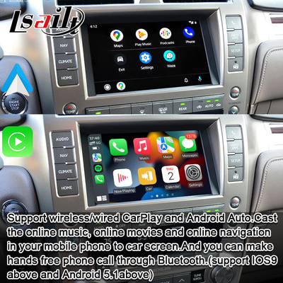 رابط Lexus CarPlay برای GX460 GX400 2014- با اندروید بی سیم اتوماتیک توسط Lsailt