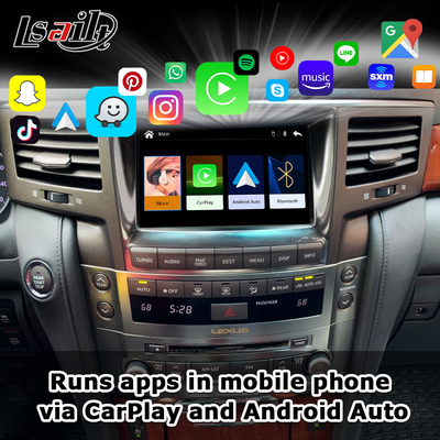 رابط کارپلی بی سیم برای لکسوس LX570 2013-2015 LX460d GX460 GX400 ناوبری اندروید اتوبوکس توسط Lsailt