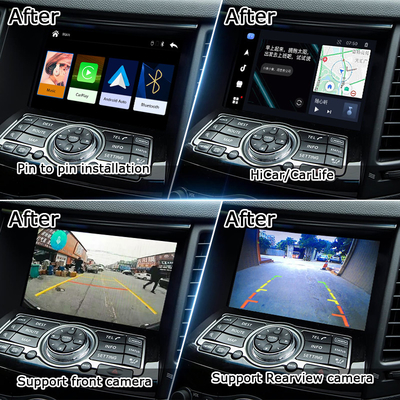 رابط کارپلی Lsailt برای اینفینیتی QX70 FX50 FX35 FX37 2011-2018 Android Auto Decoder، نصب پین به پین