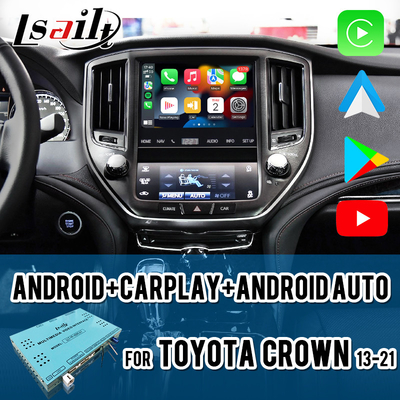 Lsailt CarPlay اندروید رابط ویدیویی چند رسانه ای برای تویوتا تاج، بدون آسیب نصب، با یوتیوب، نت فلکس