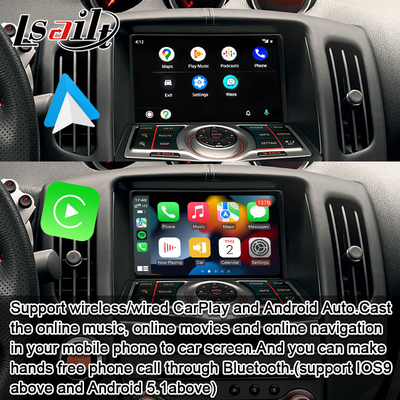 Lsailt Carplay Interface Box برای نیسان 370Z 2010-2020 پشتیبانی خودکار اندروید فرمان صوتی، کنترل فرمان