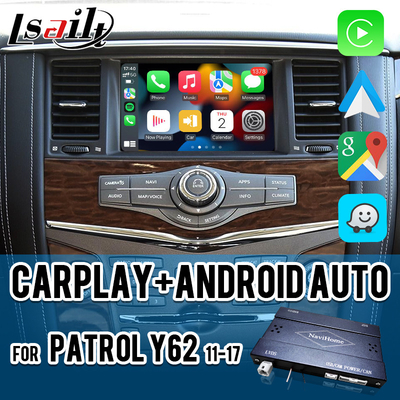 رابط کارپلی پین به پین برای نیسان گشت Y62، Pathfinder، Armada شامل اندروید اتو، نقشه گوگل، Waze