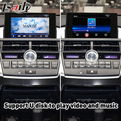 Lsailt / Navihome اندروید Auto Carplay Interface برای لکسوس NX300h NX200t Knob Control 2014-2017 NX ES RX