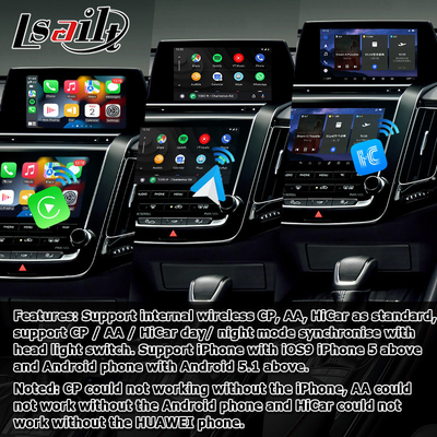 تویوتا تاج S220 اندروید چند رسانه ای بی سیم carplay اندروید اتوماتیک توسط کوالکام 8 + 128GB
