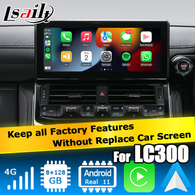 تویوتا لند کروزر LC300 ارتقاء سبک کارخانه اندروید رابط ویدیویی اندروید carplay اندروید اتوماتیک