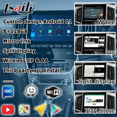تویوتا لند کروزر LC200 رابط ویدیویی اندرویدی 8+128GB توسط کوالکام با carplay android auto
