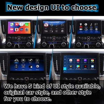 تویوتا آلفارد Vellfire AH30 سری اندروید Carplay باکس رابط Qualcomm 6125 8+128GB