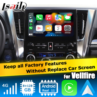 تویوتا آلفارد Vellfire AH30 سری اندروید Carplay باکس رابط Qualcomm 6125 8+128GB