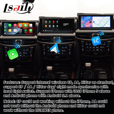 لکسوس LX570 LX450d رابط ویدیویی اندروید پشتیبانی از carplay اندروید اتوماتیک کوالکام 8+128GB اندروید 11