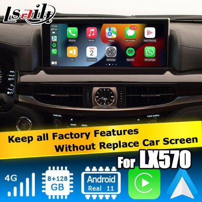 لکسوس LX570 LX450d رابط ویدیویی اندروید پشتیبانی از carplay اندروید اتوماتیک کوالکام 8+128GB اندروید 11