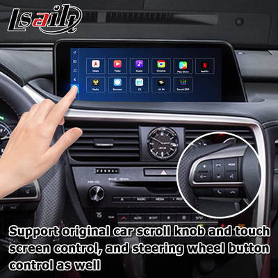 لکسوس RX 8+128GB جعبه رابط چند رسانه ای آندروید کوالکام RX350 RX450h RX300 RX200t