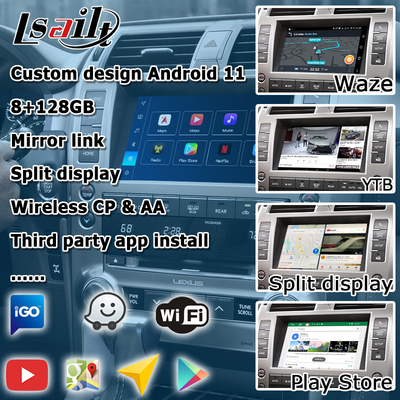 لکسوس GX460 اندروید چند رسانه ای Carplay اندروید رابط ویدیویی خودکار