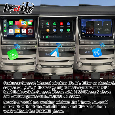 لکسوس LX570 2013-2015 اندروید رابط ویدیویی مبتنی بر کوالکام 8+128GB اندروید 11