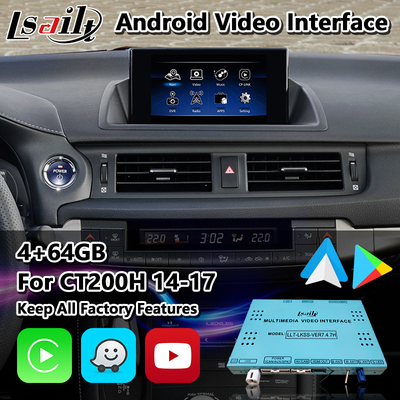 رابط ویدیویی اندرویدی Lsailt برای Lexus CT200h CT F Sport Mouse Control 2014-2017