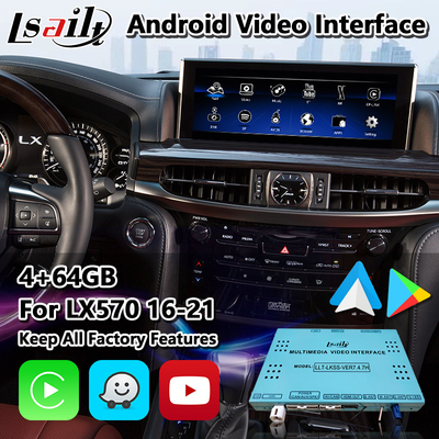 رابط کارپلی چند رسانه ای اندرویدی Lsailt برای لکسوس LX570 LX450d URJ200 LX 2016-2021