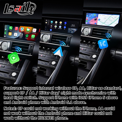 لکسوس IS300 IS200t IS350 اندروید 11 رابط ویدیویی carplay اندروید اتوبوکس مبتنی بر کوالکام