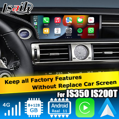 لکسوس IS300 IS200t IS350 اندروید 11 رابط ویدیویی carplay اندروید اتوبوکس مبتنی بر کوالکام