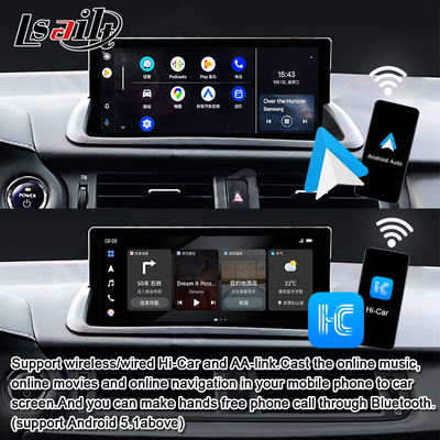 رابط ویدئویی لکسوس برای CT200h 2017-2021 GX LX ES LS... شامل CarPlay، Android Auto، Spotify