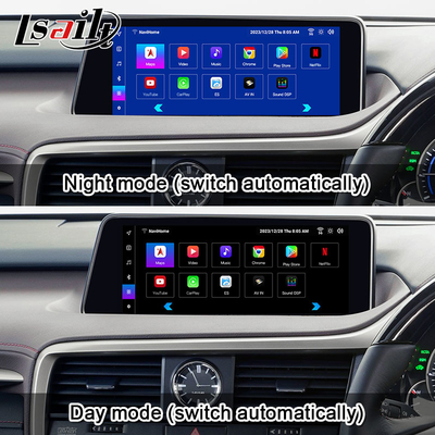 Lsailt CarPlay رابط ویدیویی چند رسانه ای اندرویدی برای لکسوس RX RX450H RX300H RX350 شامل اندروید اتو، یوتیوب