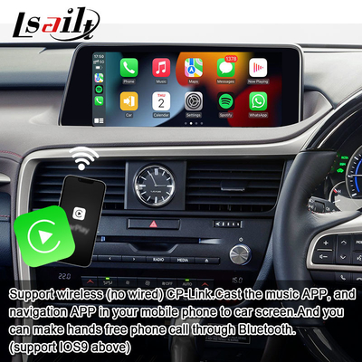 Lsailt CarPlay رابط ویدیویی چند رسانه ای اندرویدی برای لکسوس RX RX450H RX300H RX350 شامل اندروید اتو، یوتیوب