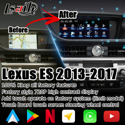ES300h ES250 ES350 لکسوس ارتقاء صفحه نمایش اندروید کارپلی اندروید اتو داش کام 10.25 اینچ Lsailt