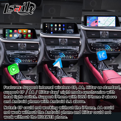 اندروید 8+128GB Lsailt لکسوس اندروید carplay اندروید اتوماتیک صفحه نمایش برای RX350 RX450h RX300 پردازنده 2.0Ghz