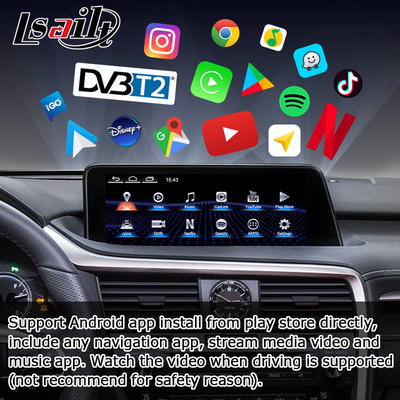 اندروید 8+128GB Lsailt لکسوس اندروید carplay اندروید اتوماتیک صفحه نمایش برای RX350 RX450h RX300 پردازنده 2.0Ghz