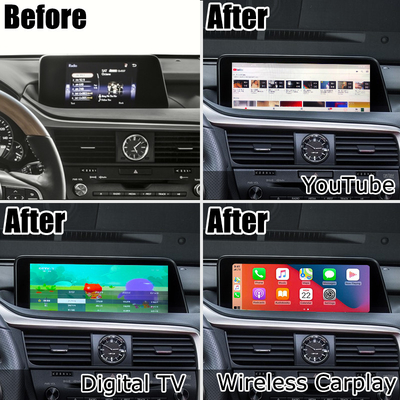 اندروید 8+128GB Lsailt لکسوس اندروید carplay اندروید اتوماتیک صفحه نمایش برای RX350 RX450h RX300 پردازنده 2.0Ghz