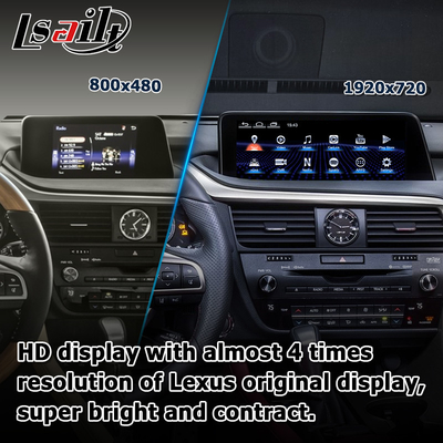 اندروید 8+128GB Lsailt لکسوس اندروید carplay اندروید اتوماتیک صفحه نمایش برای RX350 RX450h RX300 پردازنده 2.0Ghz