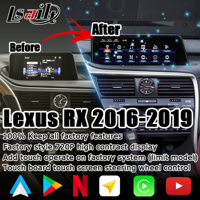 اندروید 8+128GB Lsailt لکسوس اندروید carplay اندروید اتوماتیک صفحه نمایش برای RX350 RX450h RX300 پردازنده 2.0Ghz