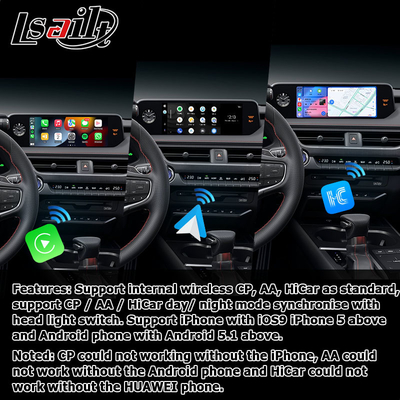 اندروید کارپلی لکسوس صفحه لمسی برای UX200 UX250h DSP تنظیم اندروید اتوماتیک