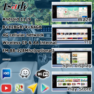 اندروید کارپلی لکسوس صفحه لمسی برای UX200 UX250h DSP تنظیم اندروید اتوماتیک