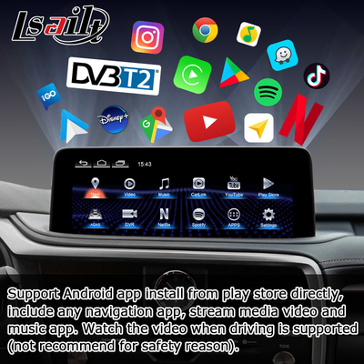 HD 12.3 اینچ ارتقاء صفحه نمایش اندروید برای لکسوس RX350 RX450h Lsailt اندروید Auto Carplay