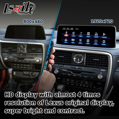 HD 12.3 اینچ ارتقاء صفحه نمایش اندروید برای لکسوس RX350 RX450h Lsailt اندروید Auto Carplay