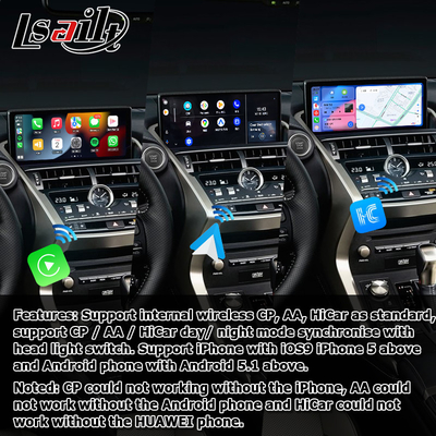 NX300 NX300h لکسوس اندروید صفحه نمایش بزرگ 10.25 اینچ اندروید ارتقاء کارپلی