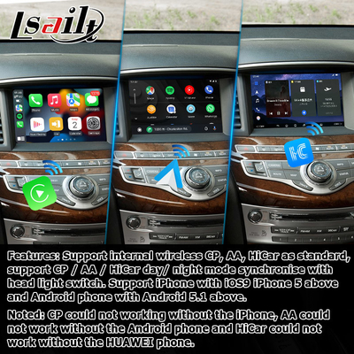 اینفینیتی QX60 GPS اندروید اتوماتیک سیستم ناوبری Carplay رابط چند رسانه ای اندروید 11 8+128GB