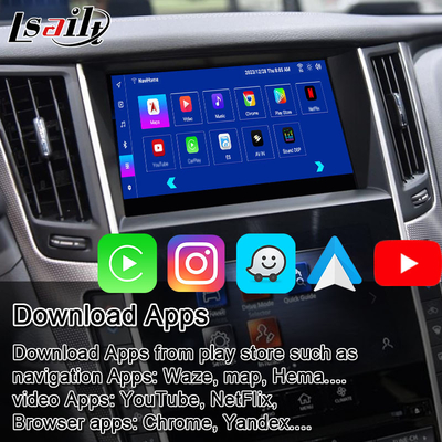 Lsailt اندروید ماژول اطلاعات تفریحی برای اینفینیتی Q50 Q60 2014-2020 رابط کار پلی، جعبه ناوبری اندروید