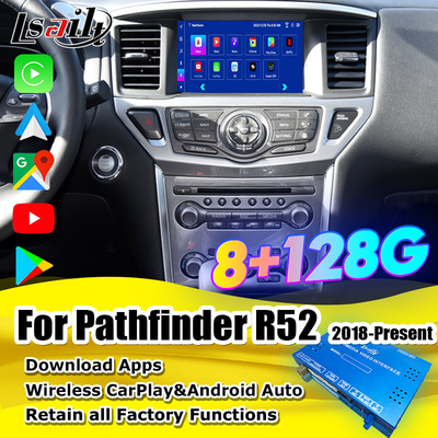 رابط چند رسانه ای اندرویدی 8 گیگابایتی Lsailt برای Nissan Pathfinder R52 2018-Patrol Carplay ماژول بی سیم اندرویدی اتوماتیک