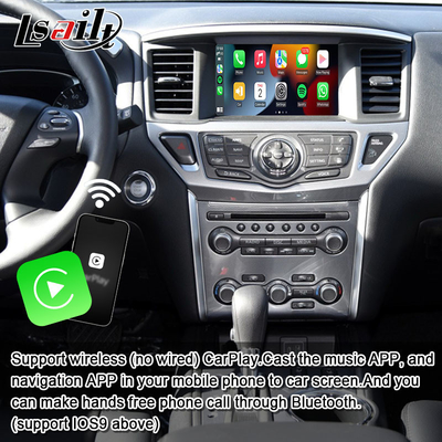 رابط چند رسانه ای اندرویدی 8 گیگابایتی Lsailt برای Nissan Pathfinder R52 2018-Patrol Carplay ماژول بی سیم اندرویدی اتوماتیک