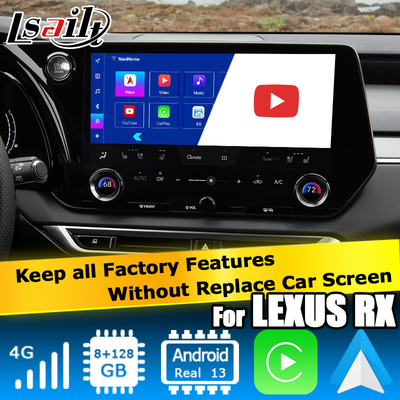 Lexus RX 2023 رابط ویدیویی اندروید 11 که توسط Qualcomm RX350h RX500h RX350 RX450h+ پشتیبانی می شود
