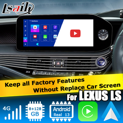 لکسوس LS500h LS500 LS350 2022 رابط ویدیویی اندروید 13 8+128GB مبتنی بر کوالکام