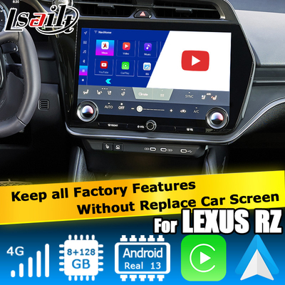 لکسوس RZ اندروید 13 رابط چند رسانه ای 8+128GB کوالکام اکتا هسته کارپلی اندروید اتوماتیک
