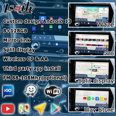 لکسوس RZ اندروید 13 رابط چند رسانه ای 8+128GB کوالکام اکتا هسته کارپلی اندروید اتوماتیک