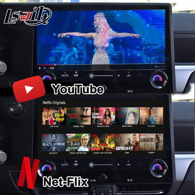 رابط اطلاعات و تفریح اندرویدی پین به پین برای لکسوس GX550 2024 RX NX LX ES شامل یوتیوب، نت فلکس، گوگل پلے، Waze
