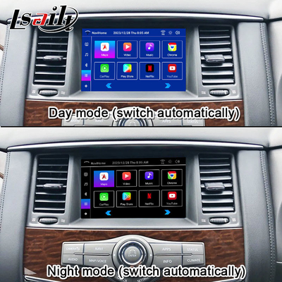 Lsailt 8+128G اندروید 13 ماژول اطلاعات و سرگرمی هوشمند برای نیسان گشت Y62 2010-2020 شامل CarPlay بی سیم ، NetFlix
